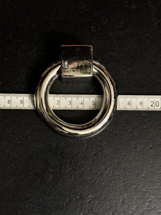 Kolatka meblowa metalowa niklowana