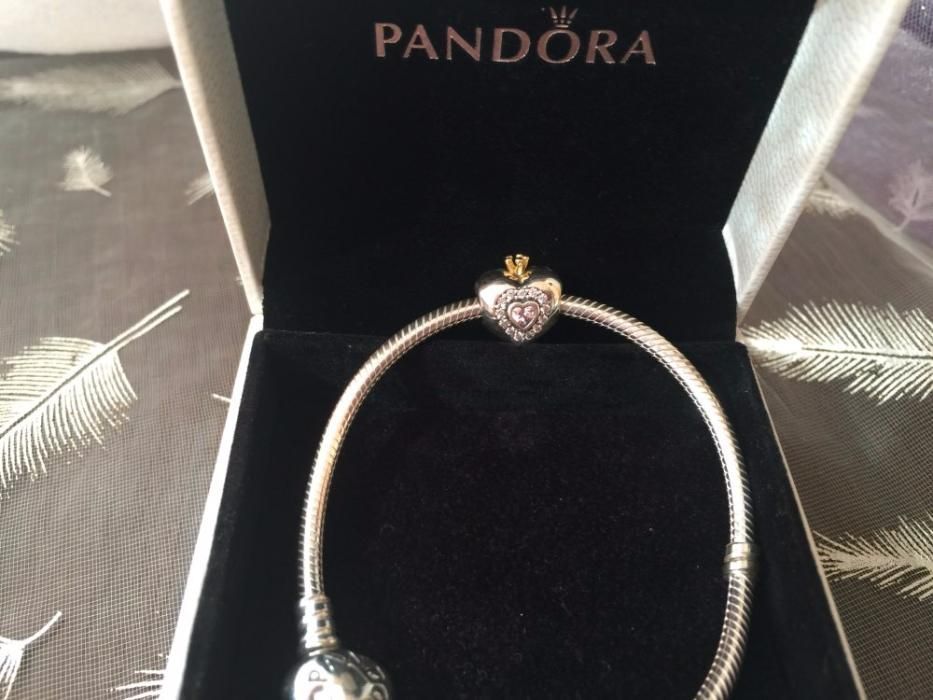 Бусины Пандора Pandora Style сердце с короной