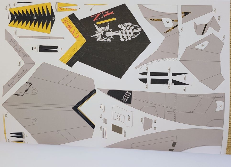 Model kartonowy FA 18 Super Hornet