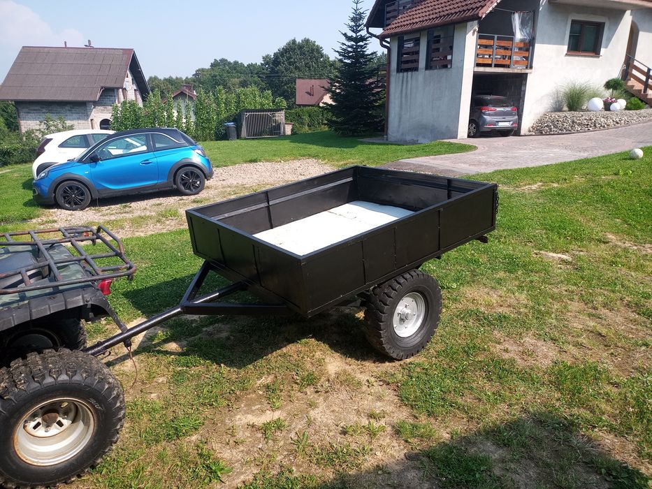 Przyczepka przyczepa Sam Samoróbka dwukółka Quad traktorek Traktor mocna solidna