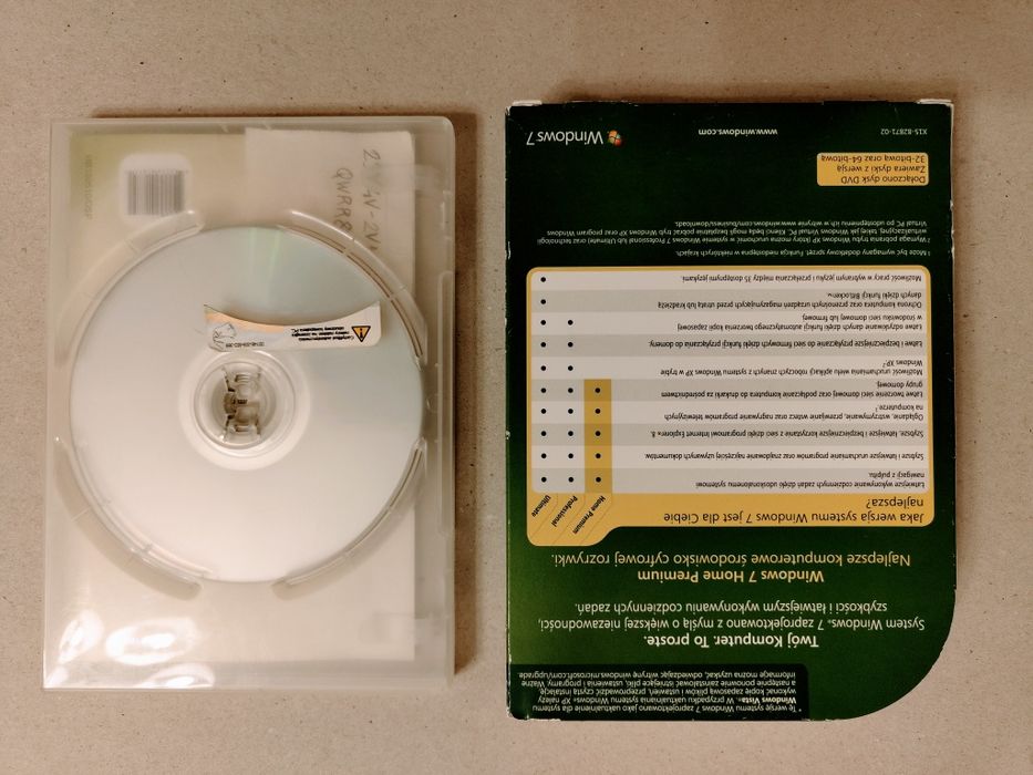 Windows 7 Home Premium + Windows Vista | BOX PL | KOMPLET