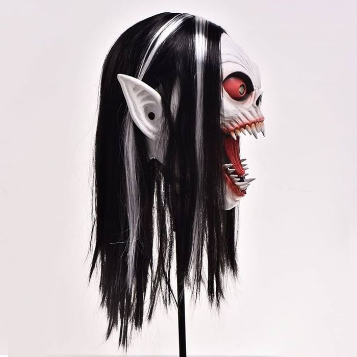 Maska Zombi Horror Demon Czerwone Oczy Wampir Kostium Karnawałowy