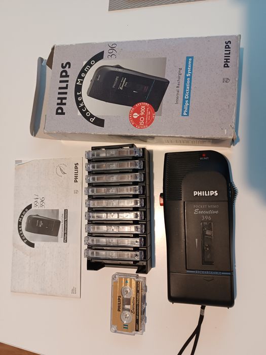 Dyktafon  Philips Executive 396 +10 micro kaset