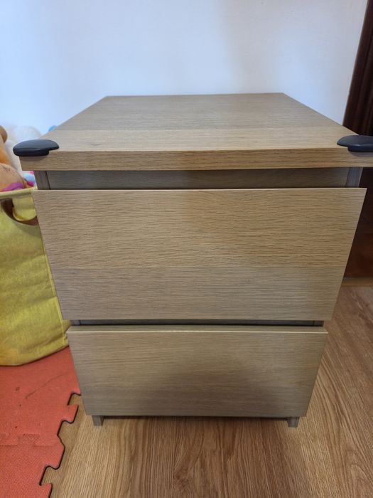 Mesa cabeceira malm carvalho
