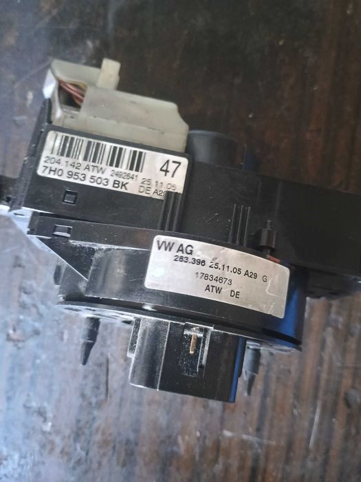 Manetka Przełącznik Zespolony BK Taśma AirBag VW T5 itp.