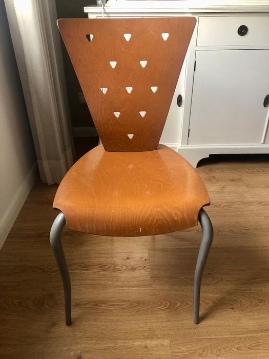 Conjunto mesa e cadeiras sala em cerejeira