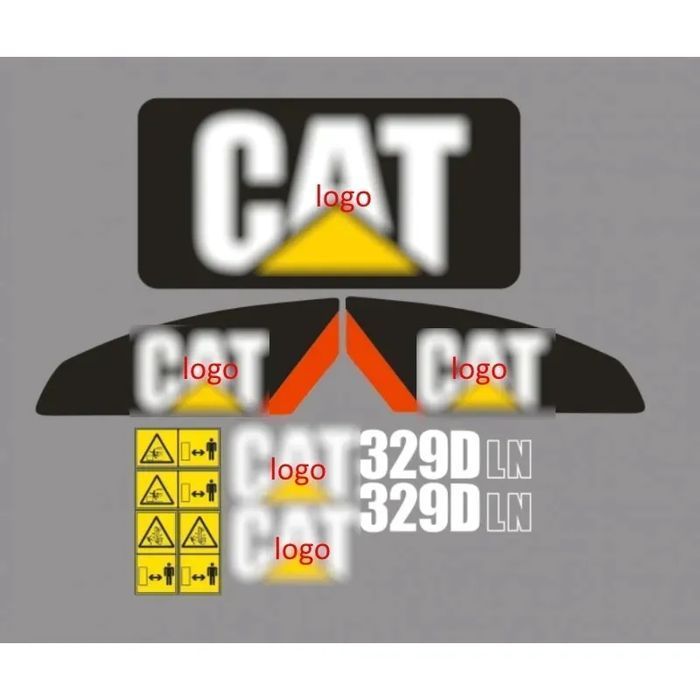 Naklejki Oklejenie - CAT 329DLN Zamiennik CATERPILLAR