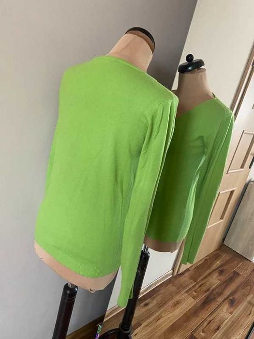 S m wiosenny zielony neon tatuum sweter lekki