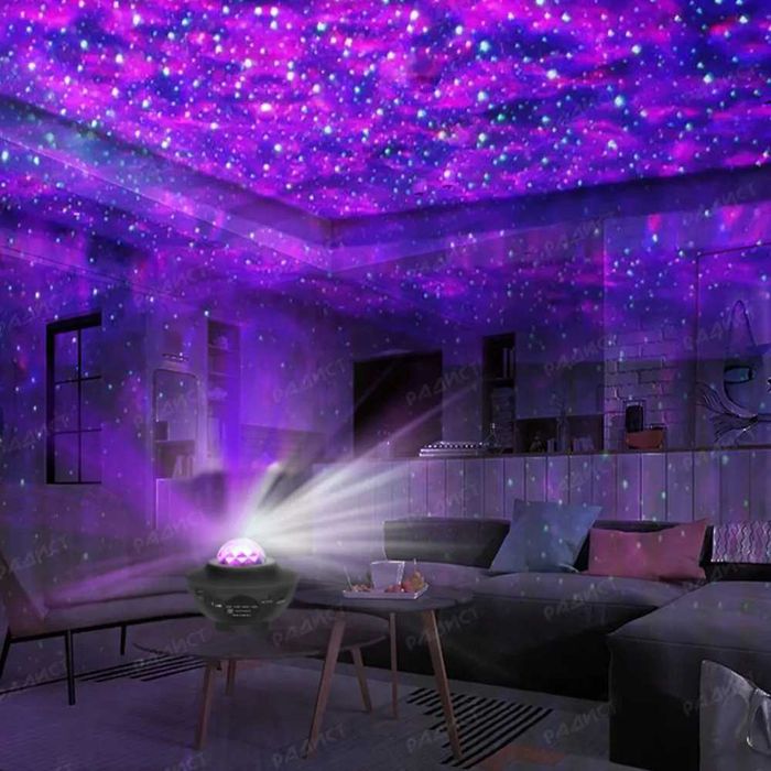 Музыкальный ночник проектор Планетарий! Звезд небо + блютуз колонка!