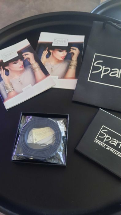 Bransoletka z kryształkami Swarovskiego Spark! Nowa! Prezent niebieska
