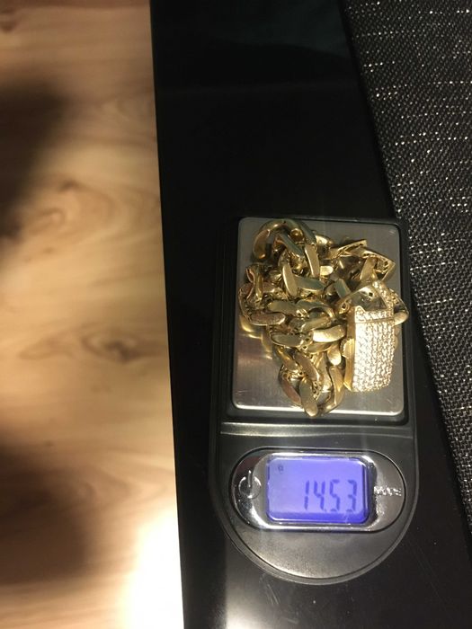 mega bransoleta złota 585 14 karat 14,5 grama