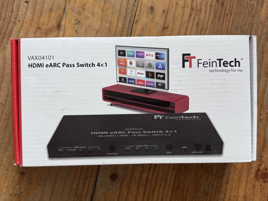 Przełącznik HDMI eARC FeinTech VAX04101 4x1
