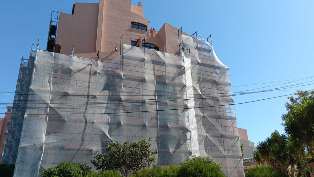 Andaime 700m² Completo com Acessórios - Andaime Europeu R75 Pintado