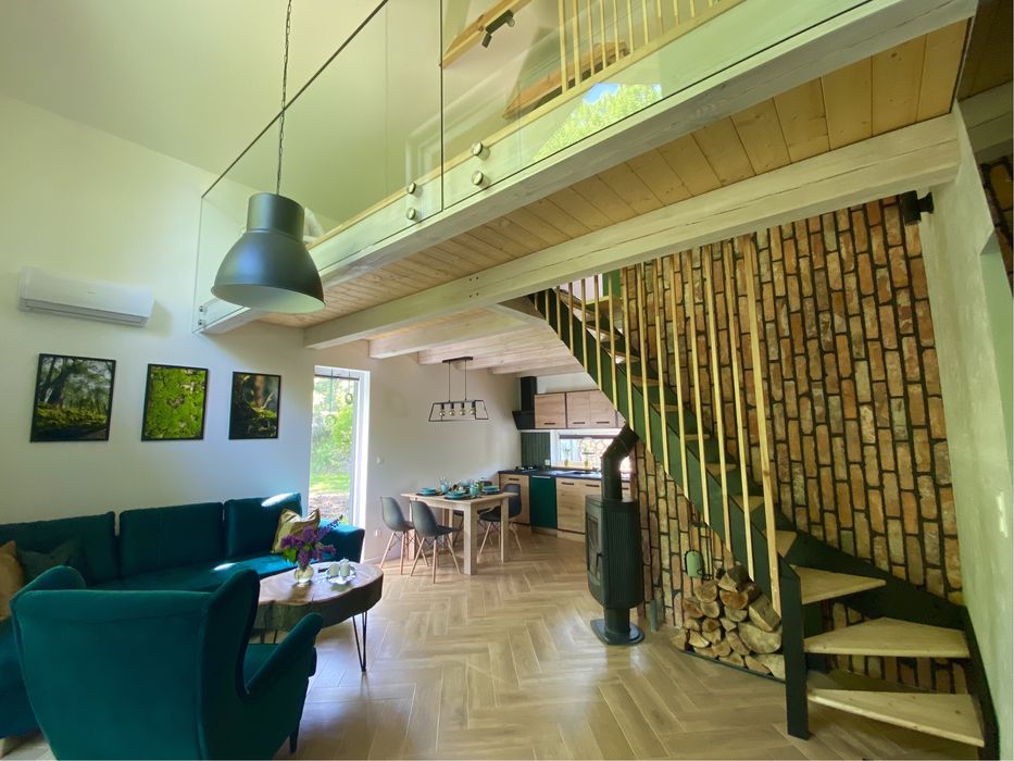 Domki na wynajem na Kaszubach,balia, ,staw,jezioro.