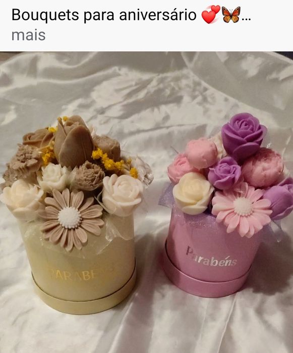 Várias peças  em gesso perfumado e cera de soja vários  preços