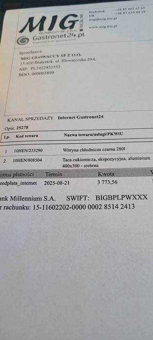 Witryna cukiernicza Hendi 280 l