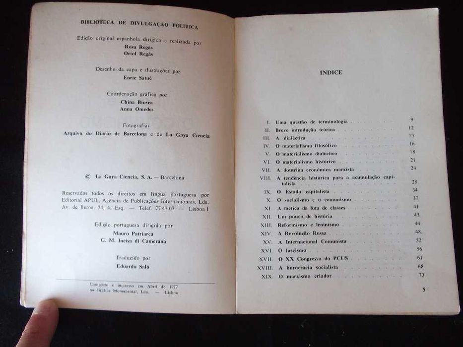 Livro O que é o comunismo 1976 Simón Sanchéz Montero