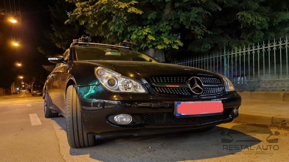 Решетка радиатора Mercedes CLS C219 2004-2008 Diamond Black