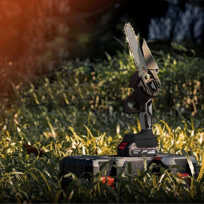 Ręczna Piła Łańcuchowa Akumulatorowa Elektryczna Pilarka 6" 2x Akumula