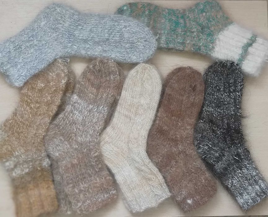Носки,рукавички из собачьей шерсти