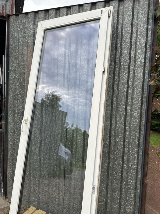 Okno balkonowe,plastikowe 86,5/223