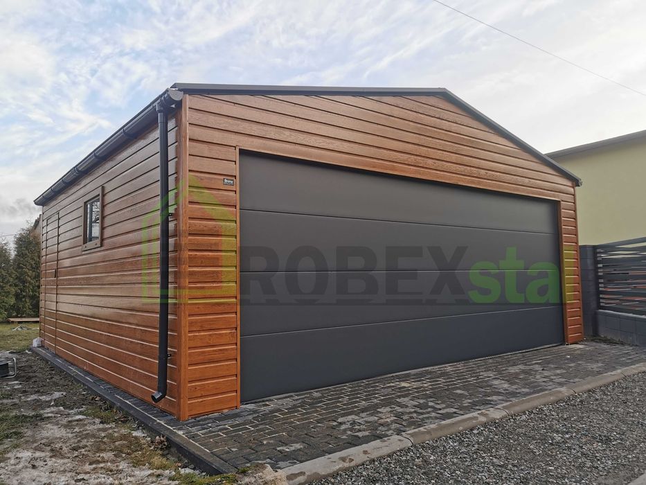 Garaże drewnopodobne premium producent garaż 6 x 6 do 35m2 - 6 x 5,8