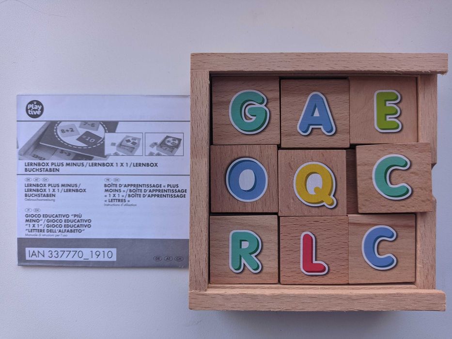 Lernbox Buchstaben Германия детская игра Учим алфавит из коробки Новое