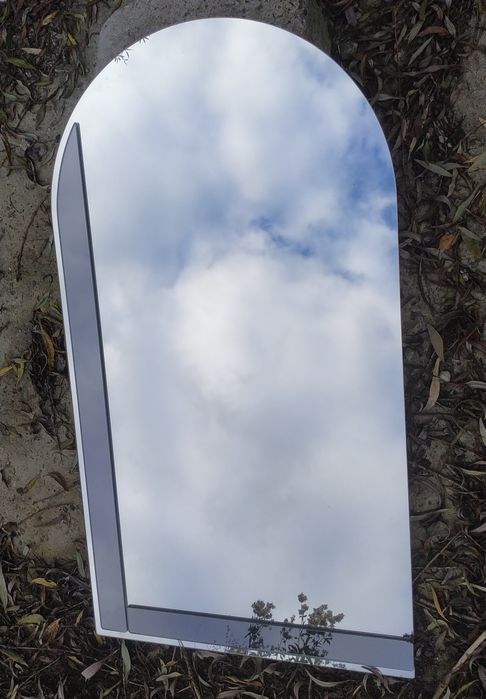 Lustro łazienkowe 99 na 55cm z uchwytami do zawieszenia