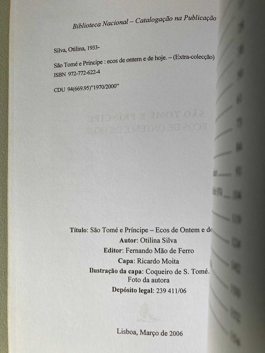 São Tomé e Príncipe: Ecos de Ontem e de Hoje, de Otilina Silva