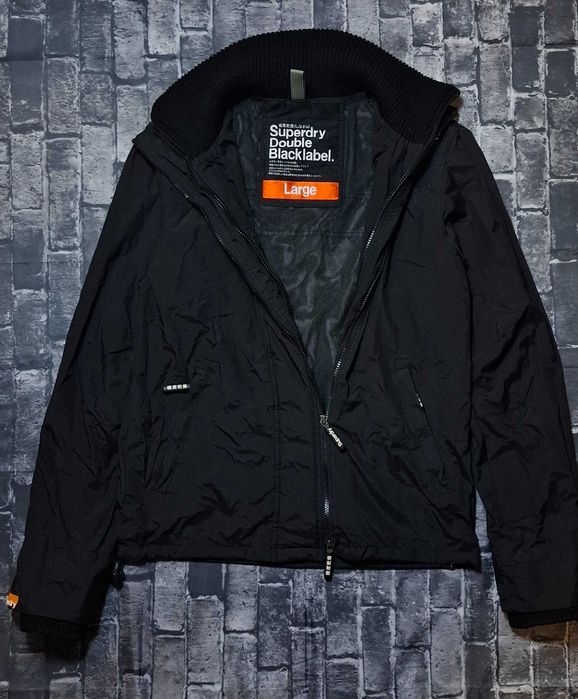 Superdry Double Black Label kurtka męska wodoodporna wiatrochronna