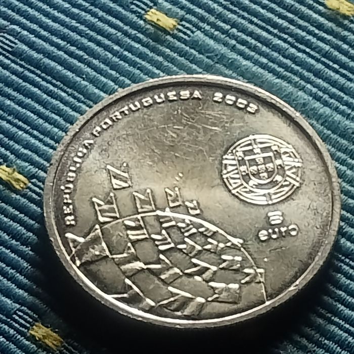 moeda de prata 8 euros  euro 2004