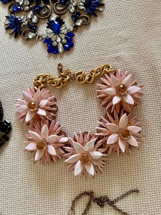 Kolia naszyjnik choker kwiaty