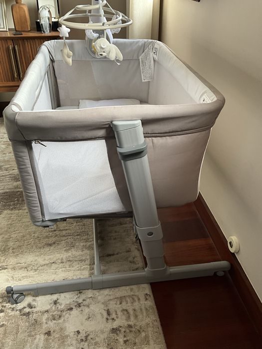 Berço Chicco Next2Me Dream Evo Grey Re_Lux + Acessórios Originais