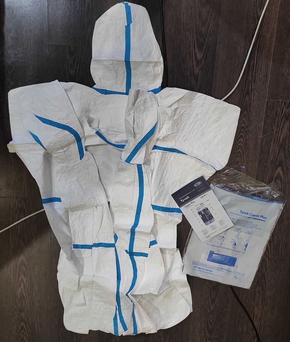 малярний спецодяг Комбинезон капюшон с носками DupontTyvek600/CHA6