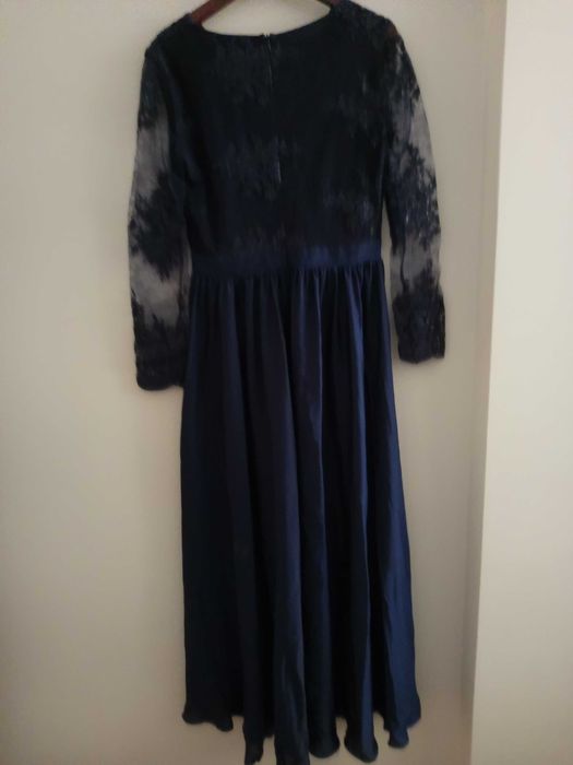 Elegancka granatowa sukienka 42 stilove