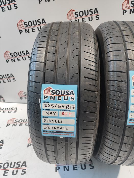 2 pneus semi novos 225-55R17 Pirelli - Oferta dos Portes