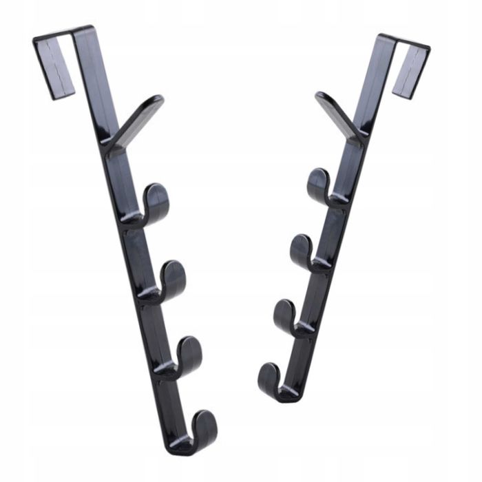 WIESZAK na DRZWI Łazienki Kuchni Przedpokoju bez WIERCENIA 5 HACZYKÓW