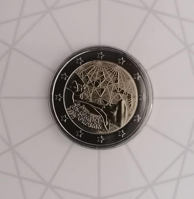 Moeda 2 euros Erasmus Estónia