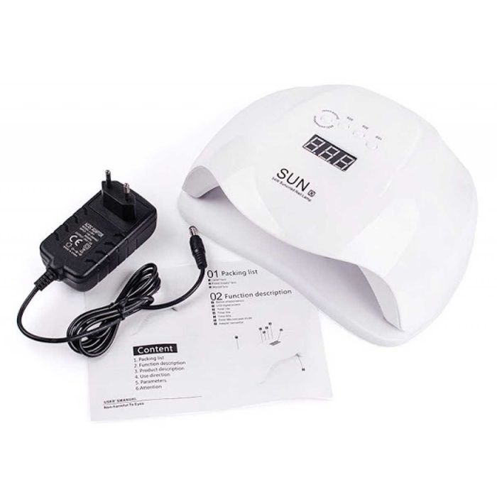 Набір для манікюру гель лаком - лампа, фрезер, 68 предметів+ ПОДАРУНОК