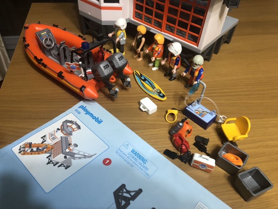 Playmobil centro de salvamento completo em caixa