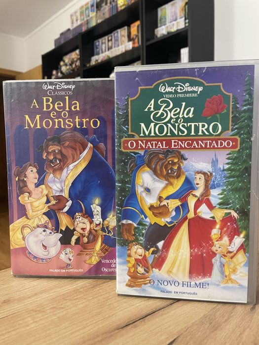 Conjunto vhs bela e monstro