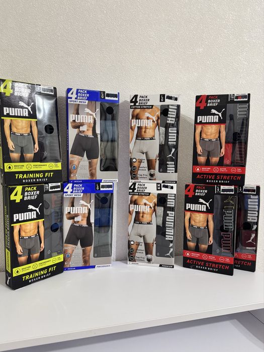 GAP, Calvin Klein, Puma, Under Armour, New Balance — чоловічі труси
