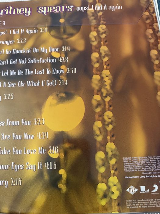Britney Spears - Oops …. I did Again - Picture Disc Vinyl 2020