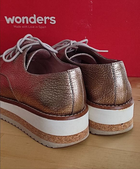 Półbuty Wonders, Zincato Oro że skóry naturalnej Poznań Jeżyce