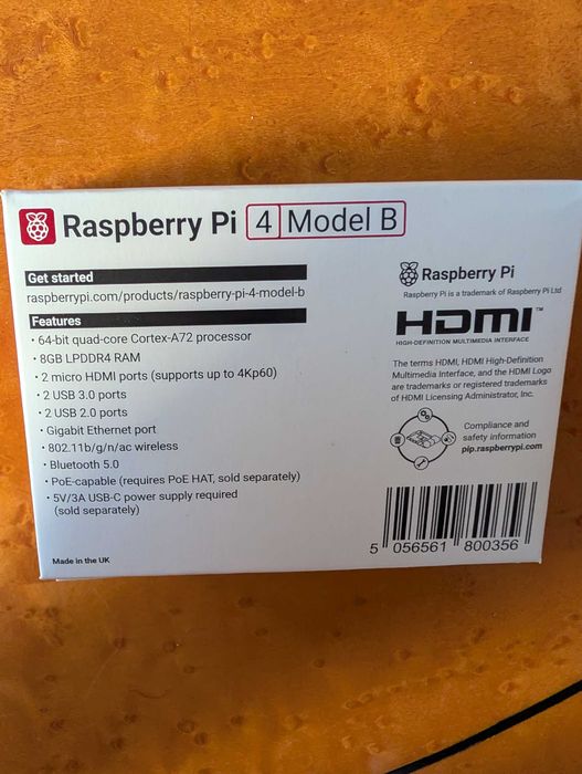 Microcomputador Raspberry Pi 4 Model B 8GB - Raspberry Pi - NOVO e selado