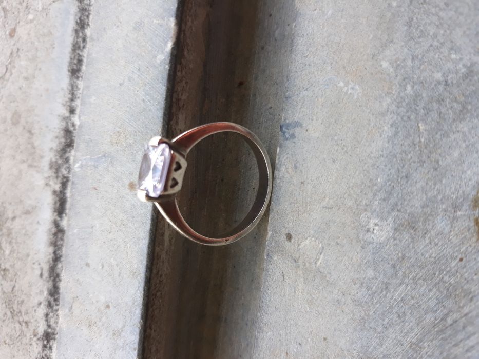 Solitário em prata Pandora