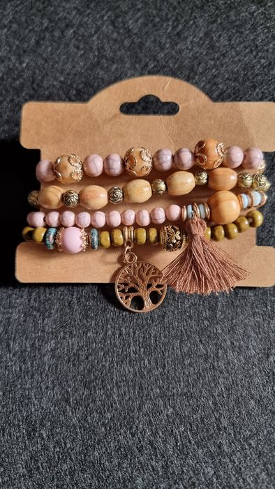 Pulseira estilo Boho- pingente Árvore da vida
