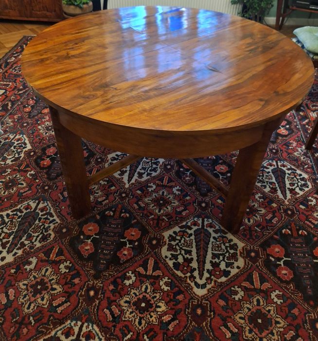 Stół art deco duży + 8 krzeseł