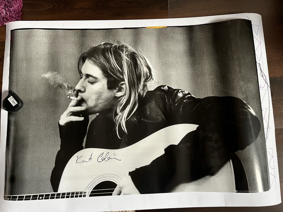 duży plakat kurt cobain nirvana