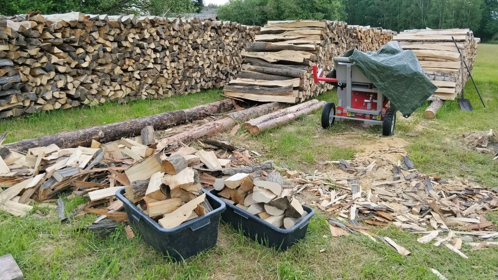 Drewno kominkowe GRAB - suche – łupane – dostawa
